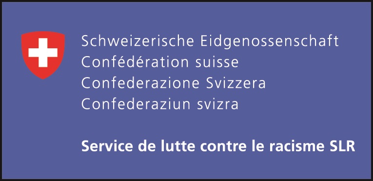 Logo du Service de lutte contre le racisme (SLR) de la Confédération suisse